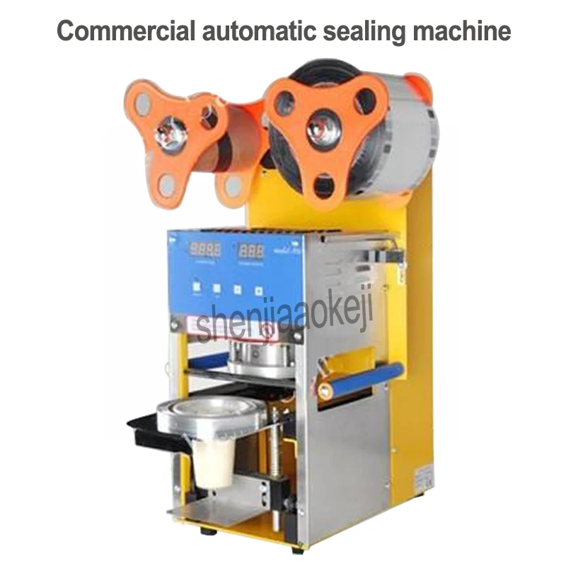 110v/220v Commercial Sealing Machine Milk-Tea Sealing Machine Stainless Steel Bubble Tea Sealing Machine Cup Sealer