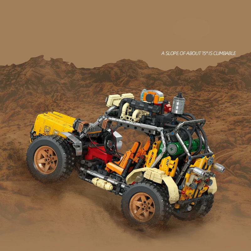 Technical Radio 2.4ghz Remote Control Car Building Block Waste Land Explorer -02 Model Truck  Rc Vehicle Toys For Boys Gifts