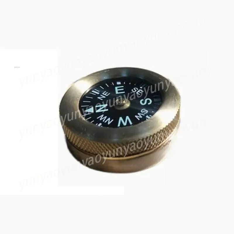 Mini Brass Compass EDC Emergency Navigation Tool Multi-directional Geological Gear for Outdoor Use