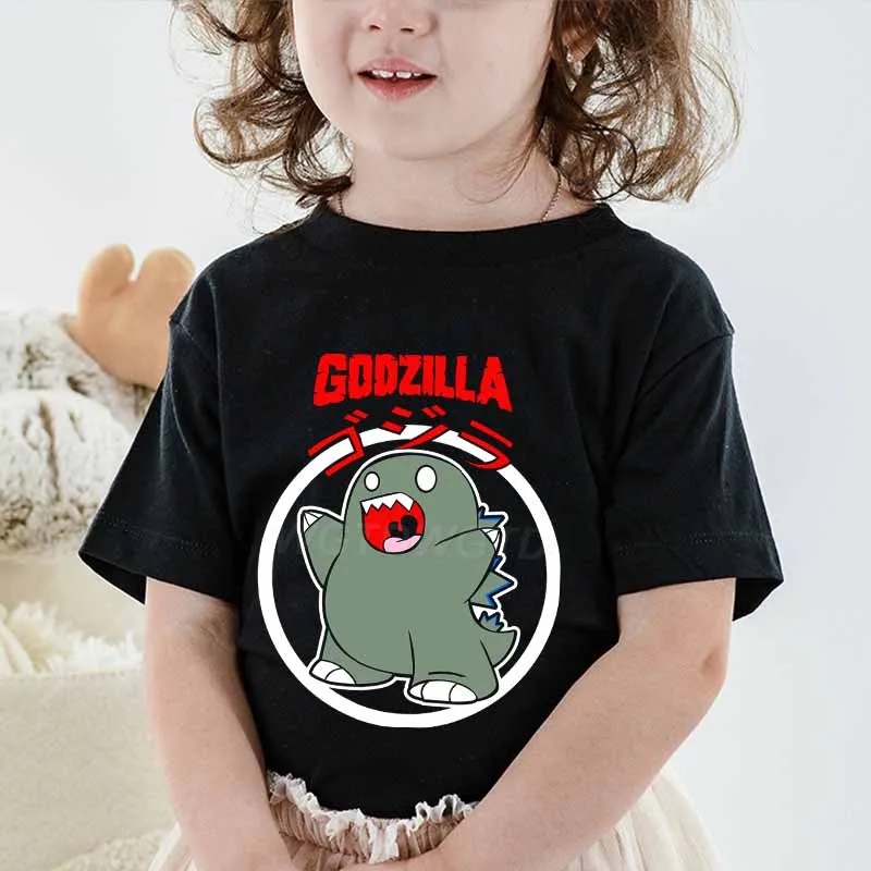 

Harajuku Monster Graphics T-shirt Boys Girls Short Sleeve Summer Clothing Funny Anime Animal Kids Tshirt Tops Tees