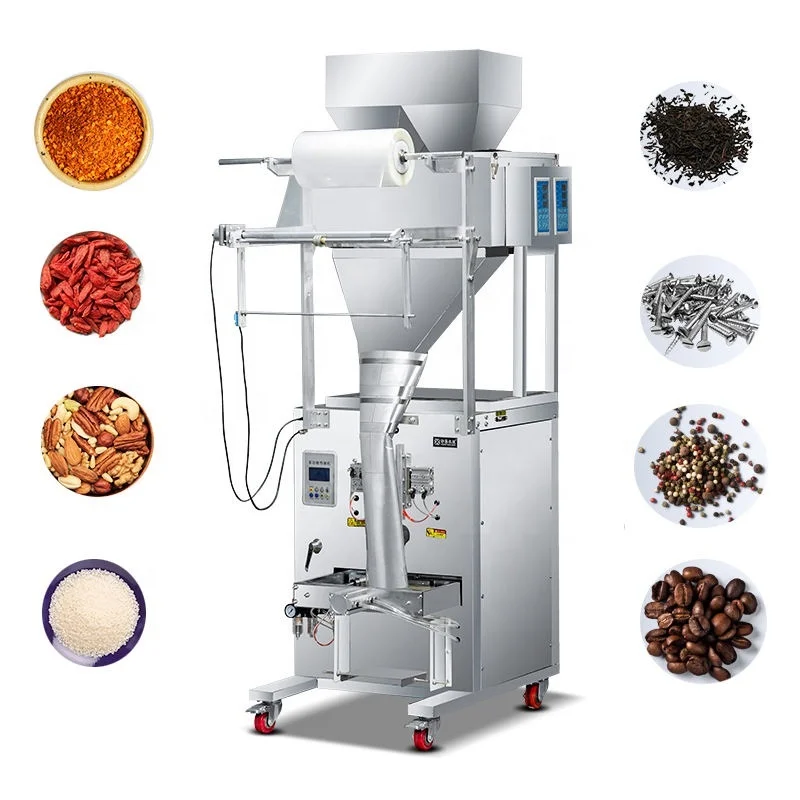 Automatic weighing quantitative dividing granule hardware screw packing food particle powder filling packaging machine