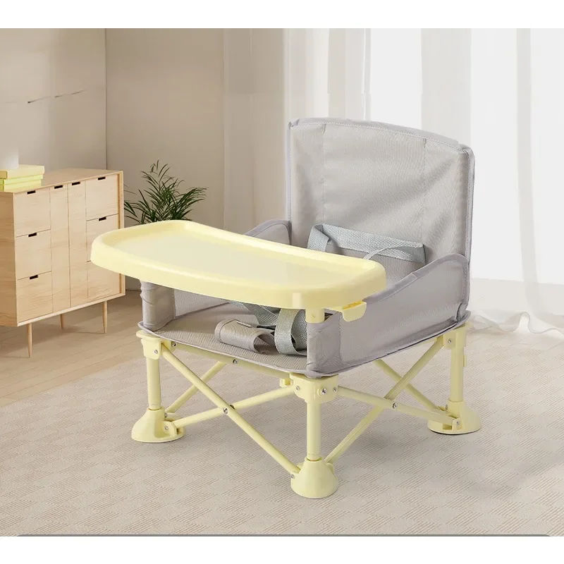 Foldable Portable Baby Chair Dinner Table and Chairs Aluminum Alloy Folding Dining Chair Heightened Dining Chair