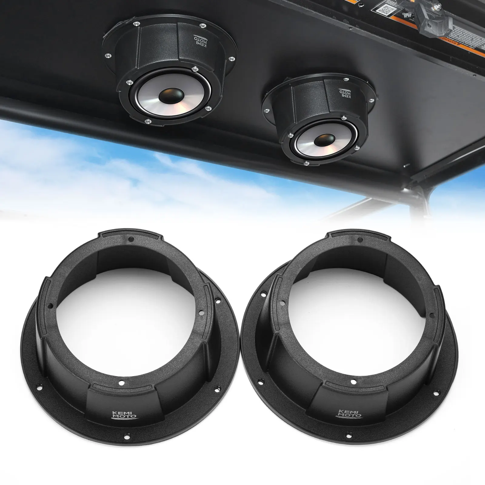 Angled Speaker Enclosures Boxes Pods Universal for 6.5