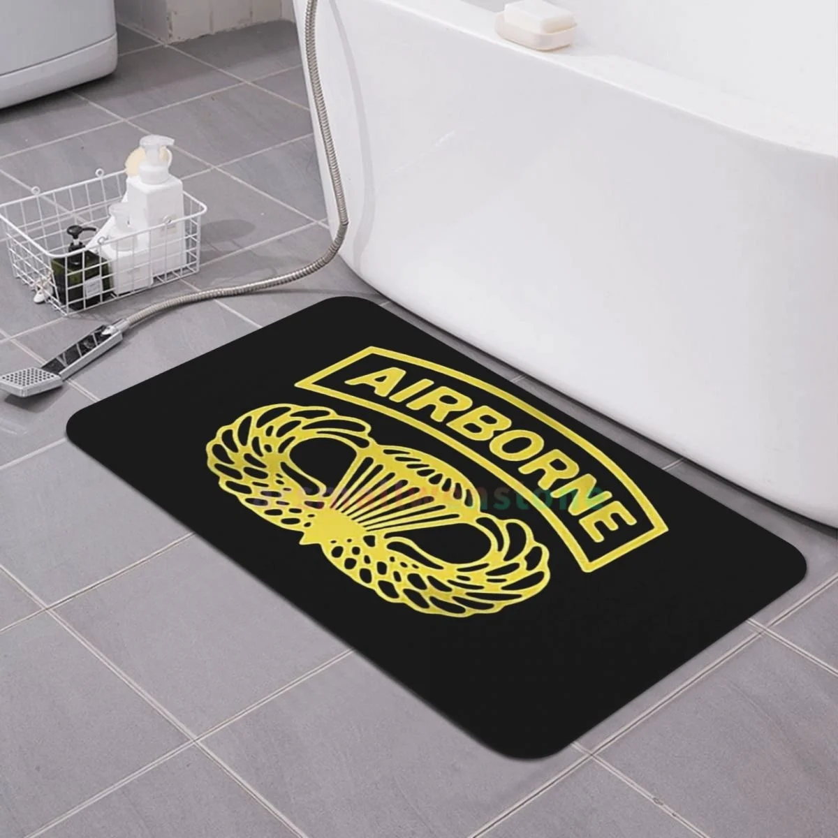 82nd Airborne Diatom mud cushion absorbent quick drying mat bathroom door mat toilet diatomaceous earth non-slip foot mat