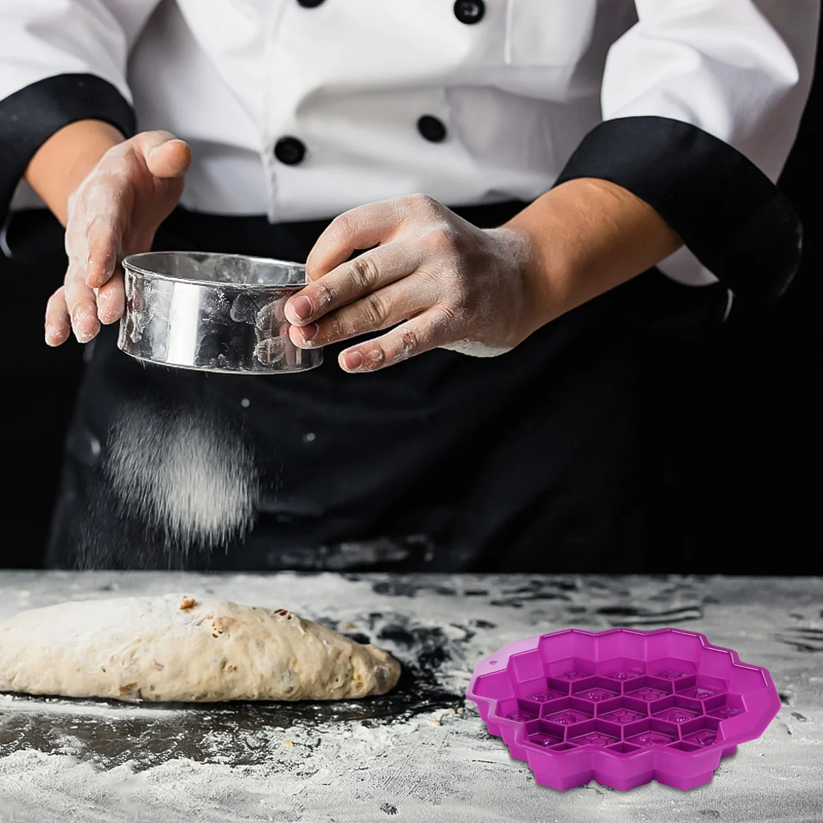 

Silicone Honeycomb Shape Cake Mold Creative Design Eco Friendly Baking Mould Cake Making Tool Easy Clean