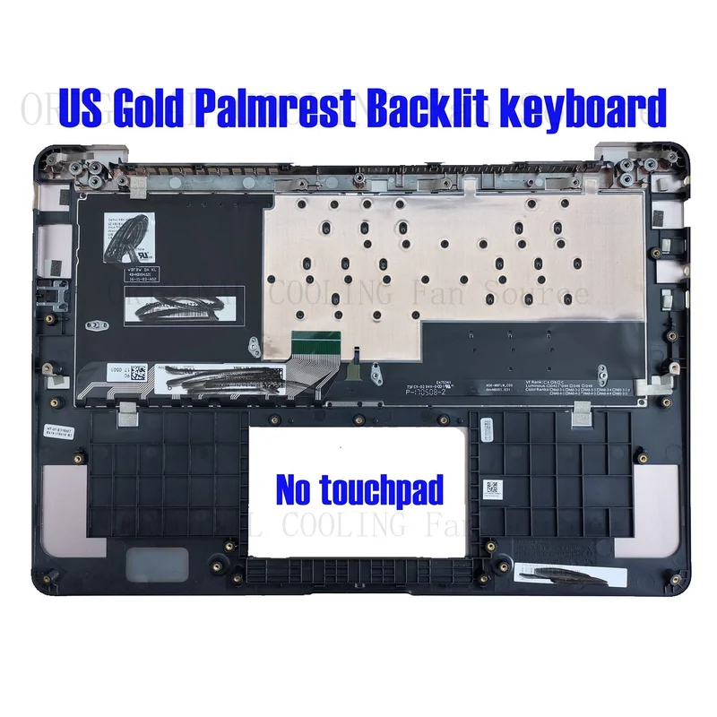 R+  US Gold Palmrest backlit keyboard for Asus UX430U UX430UA UX430UQ UX430UN