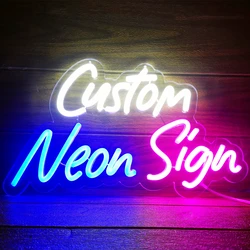 Customized Neon Sign for Home Wedding Birthday Party Décor Personalized Design Neon Light Salon Bar Cafe Shop Open Light Sign