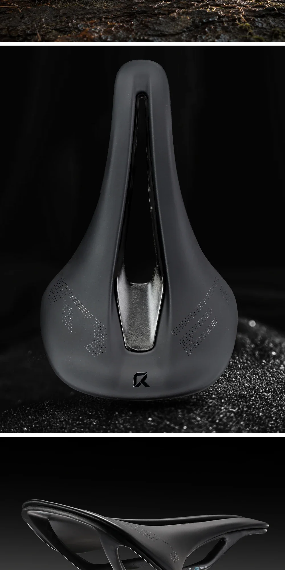 2026 RYET K106S 3D-gedruckter/VCM Carbon Fahrradsattel 168g Ultraleicht T800 Schienen MTB Rennrad Gravel 240*145mm Fahrradsitz Fahrradteile – Detail 11