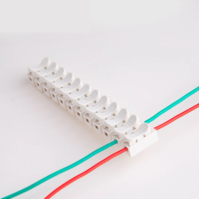 Conector rápido de cable de resorte 12P, Terminal de abrazadera de empalme, tira Led de 12 vías, CH-12 de conexión rápida