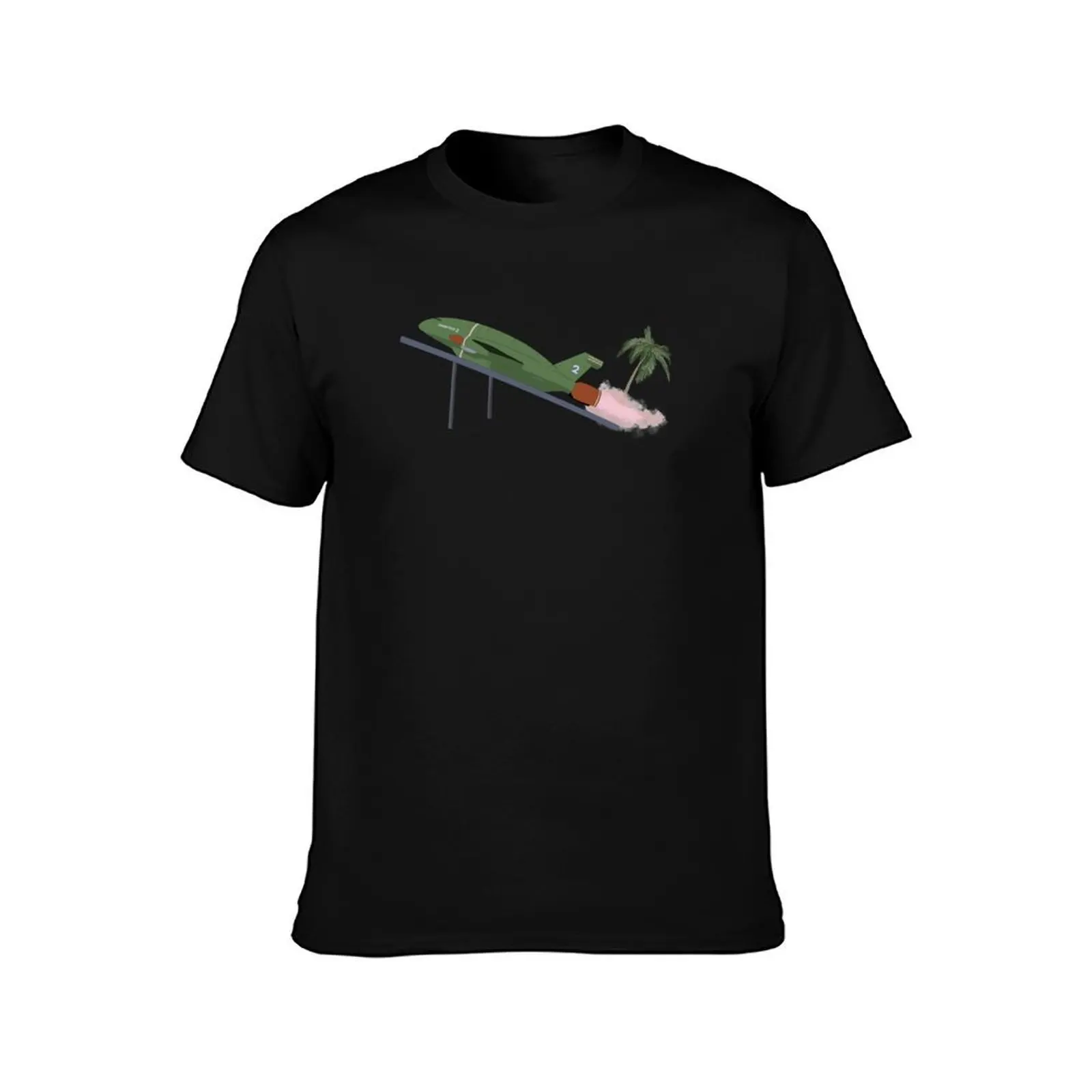 Thunderbird 2 Launch T-Shirt Heavy Duty Casual Work Tee T-Shirt