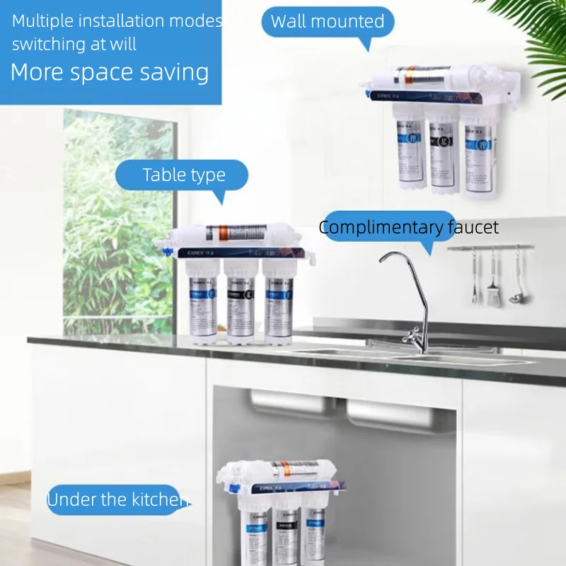 5 Stages Water Purifier Filter Household Kitchen Ultrafiltration Water Purifier Drinking Water Purification System With Tap