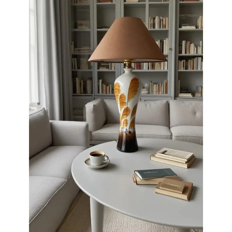 Table lamp bedside table lamp new national style table lamp new oriental culture living room study intelligent remote control ta
