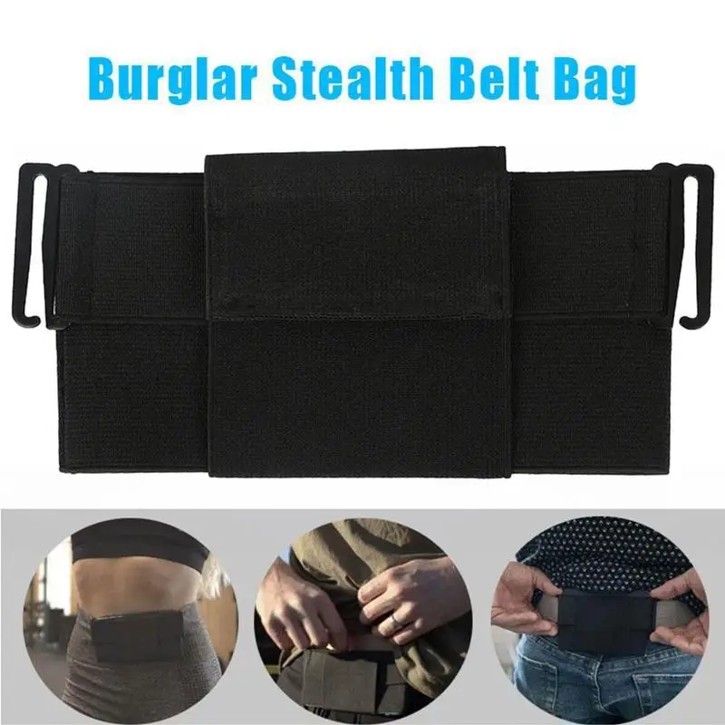Stealth Waist Pouch Anti-theft Fanny Pack for Travel Running Slim Concealed Belt Bag Mini Pocket for Mobile Phone