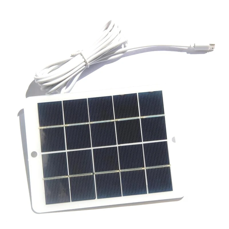 3W 5V Solar Charging Board USB Polysilicon Solar Battery Outdoor Camera Security Monitoring Solar Panel Phone Charger