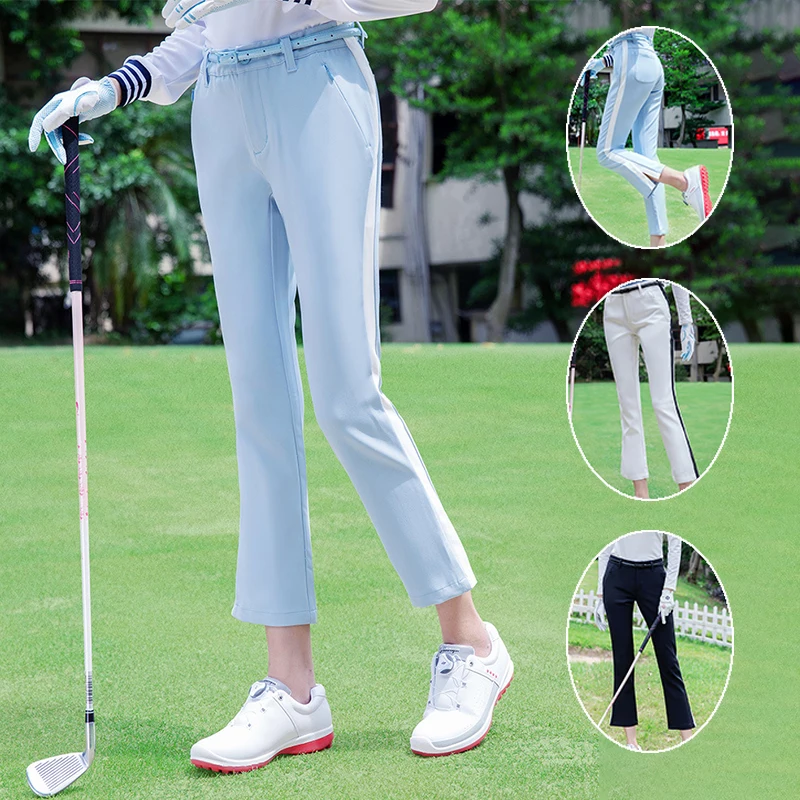 

Winter Golf Women Pants Warm Fleece High Waist Trousers Ladies Thicken Soft Golf Pants Slim Casual Sports Flared Sweatpants