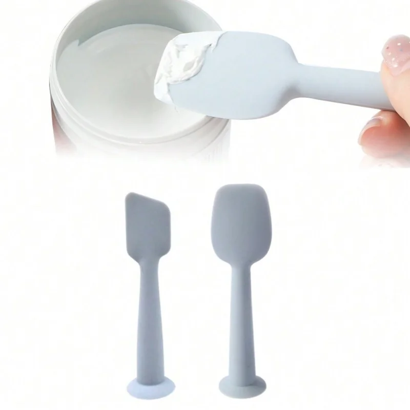 2pieces Silicone Diaper Cream Spatula With Suction Cup, Baby Bottom Cream Applicator, Silicone Face Mask Spatula