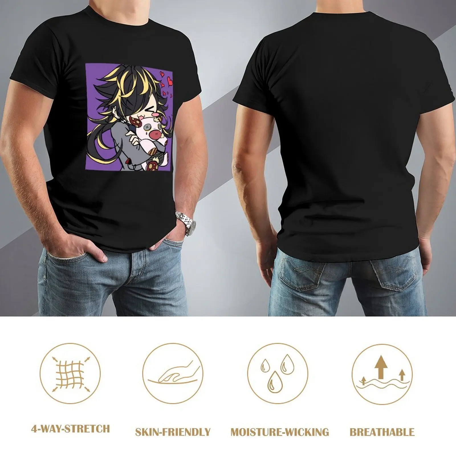 Jyushi & Amanda (Hypnosis Microphone) T-Shirt vintage clothes custom t shirt custom shirt vintage anime shirt men clothing image 4
