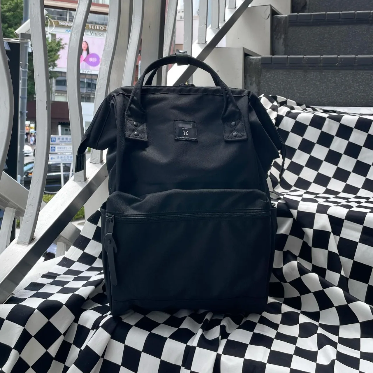 sac-a-dos-double-epaule-anello-2024-sac-de-voyage-professionnel-couleur-unie-noir-et-bleu-pour-jeunes-hommes-et-femmes