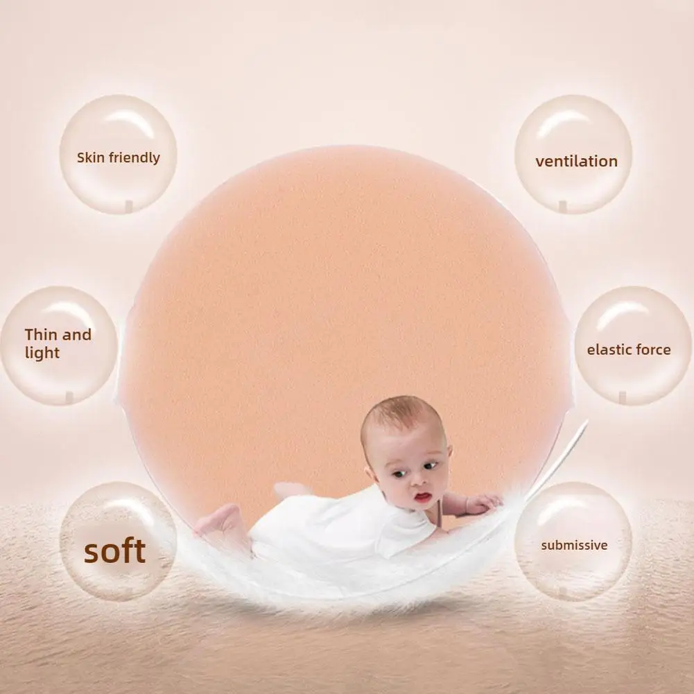 ソフトエアクッションパフ ドライ＆ウェット両用 BBクリーム CCファンデーション用 丸型メイクパフ リキッドビューティスポンジ パウダーツール L5F8