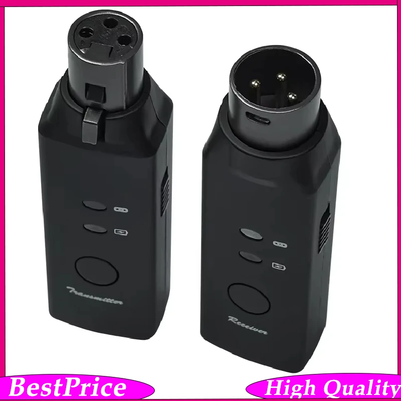 M‑VAVE WP‑7 Wireless Microphone System XLR Mic Transmitter Receiver Adapter Automatic Pairing For Dynamic & Condenser Microphone