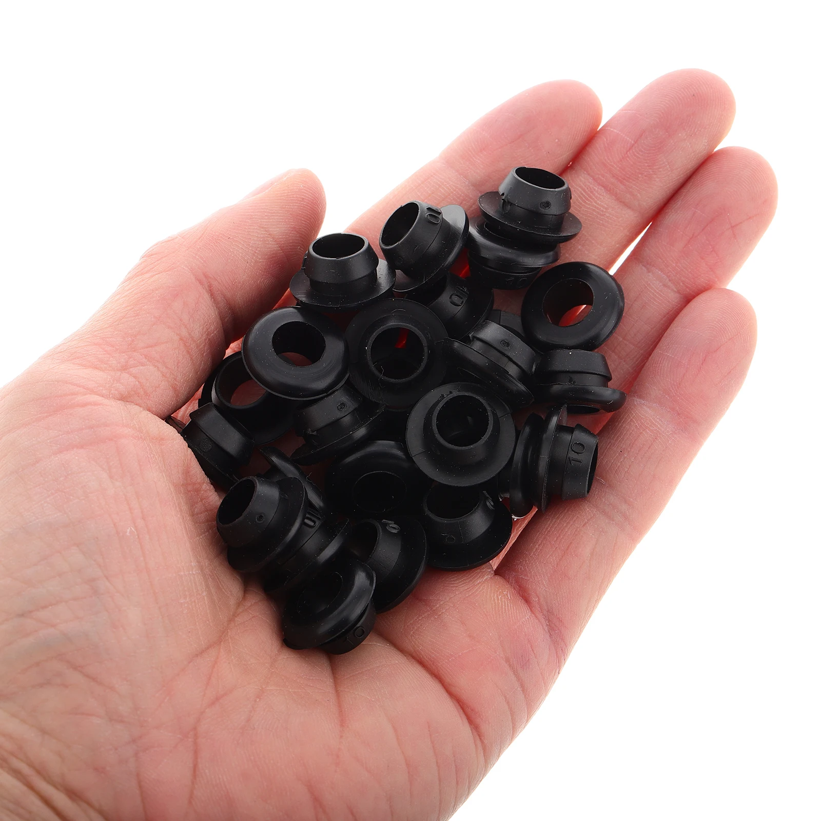

60Pcs Quick Installation Rubber Grommets Cable Hole Cover Security Ring Waterproof Protection Cover Plugs Wiring Accessories