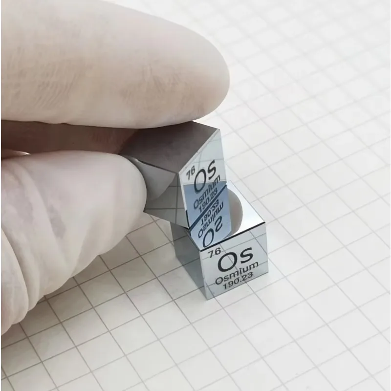OsmiumTarget /Osmium Piece / Osmium Cube 10mm 99.95% High Purity Osmium Metal