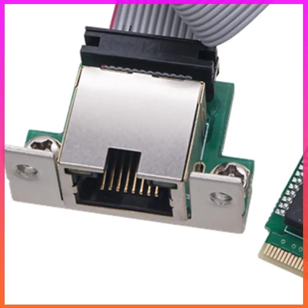 Kartu Jaringan M.2 10/100/1000Mbps Gigabit LAN Card Port Tunggal RJ45 M.2 A+E Adaptor Ethernet Chip RTL8111H untuk Windows Linux