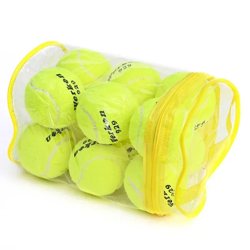 12Pcs A Bag Tennis Balls Racquet Sports Fitness Training with Tennis Bag Style Toughness Foot High Elasticity High-Quality  고무공