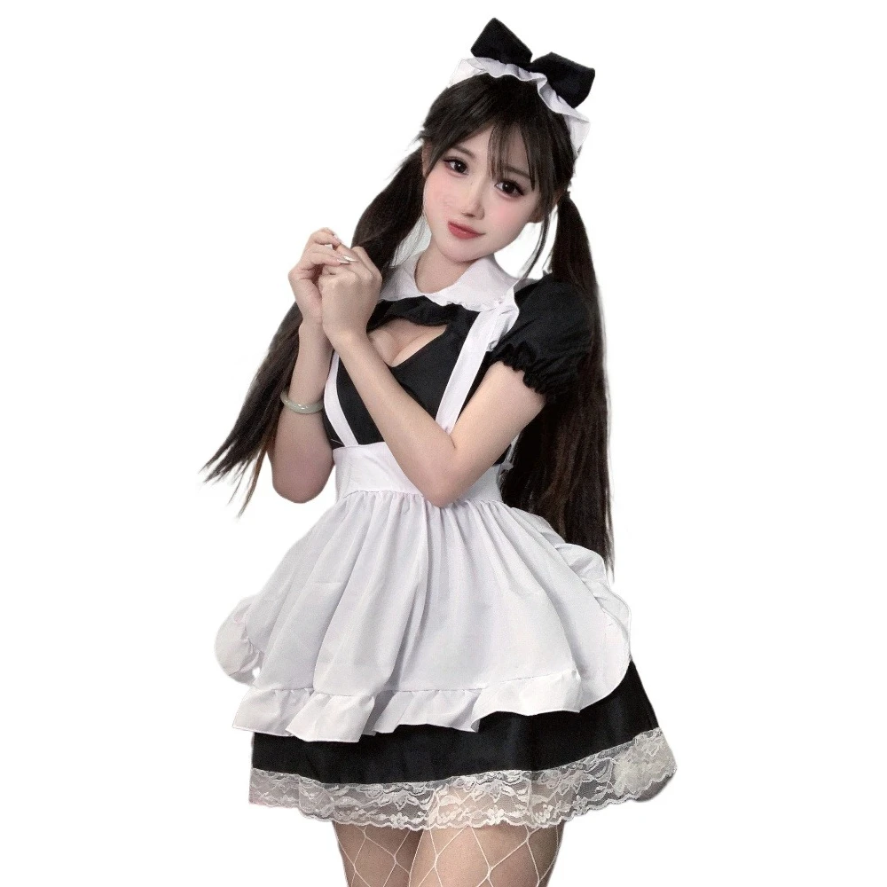 

Fashion Maid Lolita Cosplay Costumes Cute Sweet Schoolgirl Uniform Stage Animation Show Apparel Naughty Sweetheart Chemise Sexy