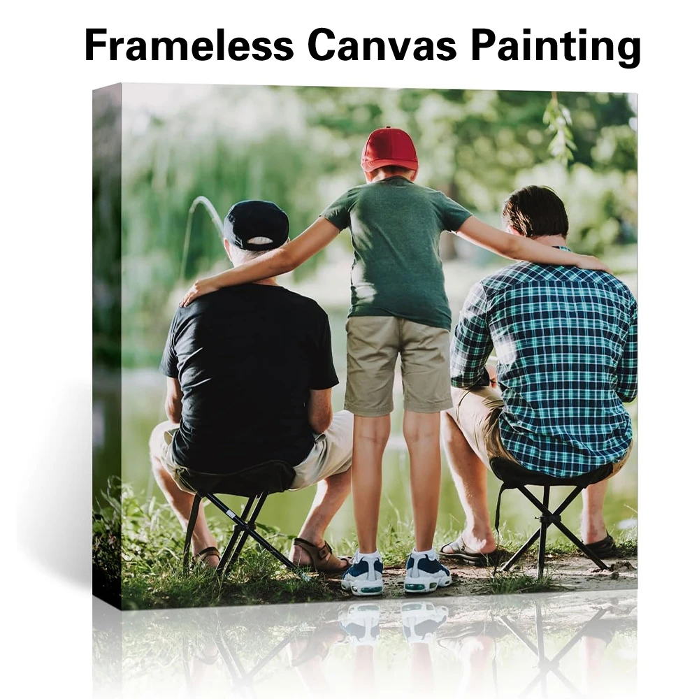 1pc Frameless Personalize Custom Photo family Modern Minimalism Canvas Painting Poster For Poster Schilderijen Voor Woonkamer