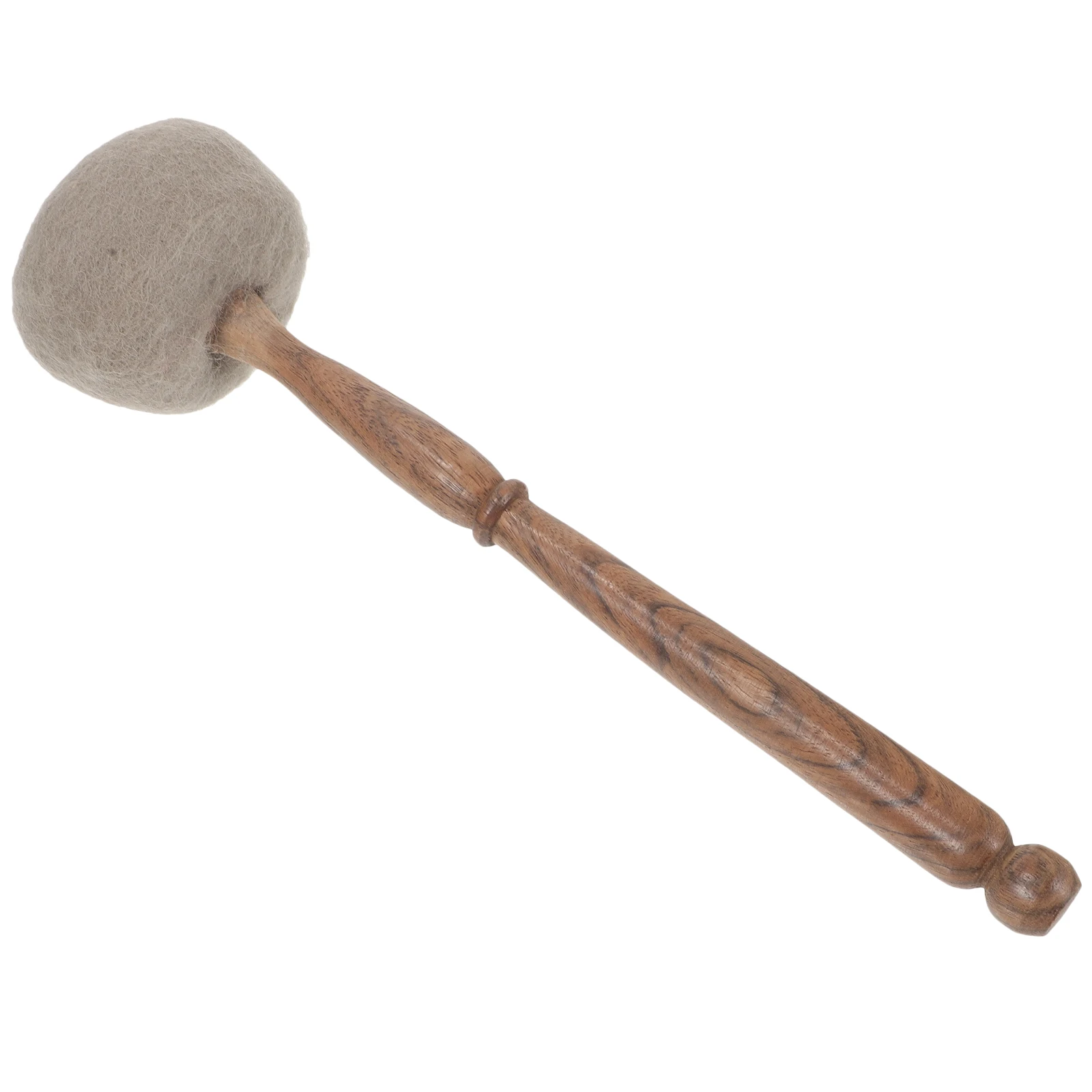 

Wool Felt Bowl Hammer Singing Mallet Striker Bowls Wooden for Tibetan Musical with Stick