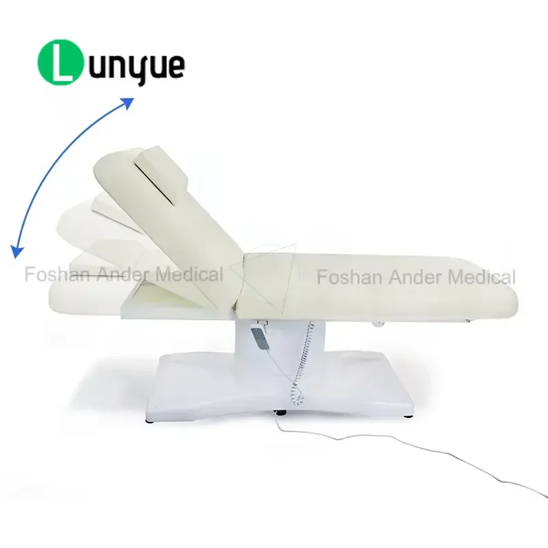 Height Adjustable Facial Eyelash Tattoo Treatment Massage Table For Home Spa Salons Portable Beauty Bed With Comfortable