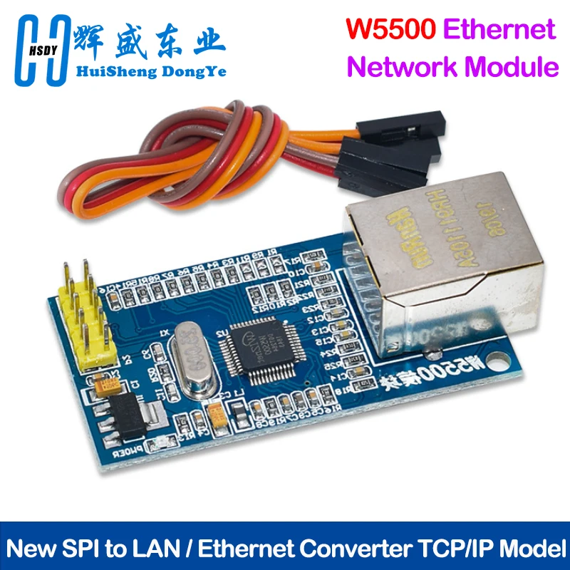 USR-ES1 W5500 Ethernet Network Module Hardware SPI to LAN/ Ethernet TCP / IP 51 / STM32 Microcontroller Program Over W5100