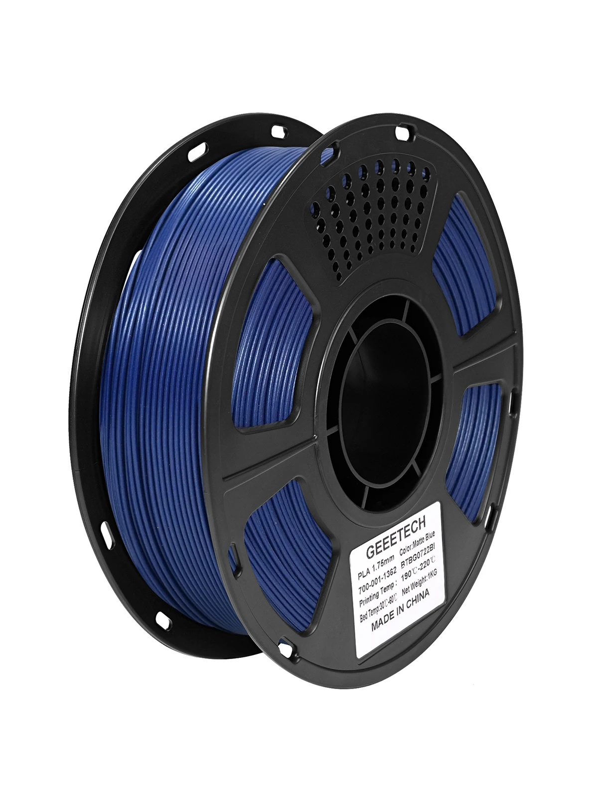 Geeetech Mattes Filament PLA 1,75mm 1kg Spule (2,2lbs), 3D-Druckermaterial Polylactidsäure, Mattierte Textur, Vakuumverpackung