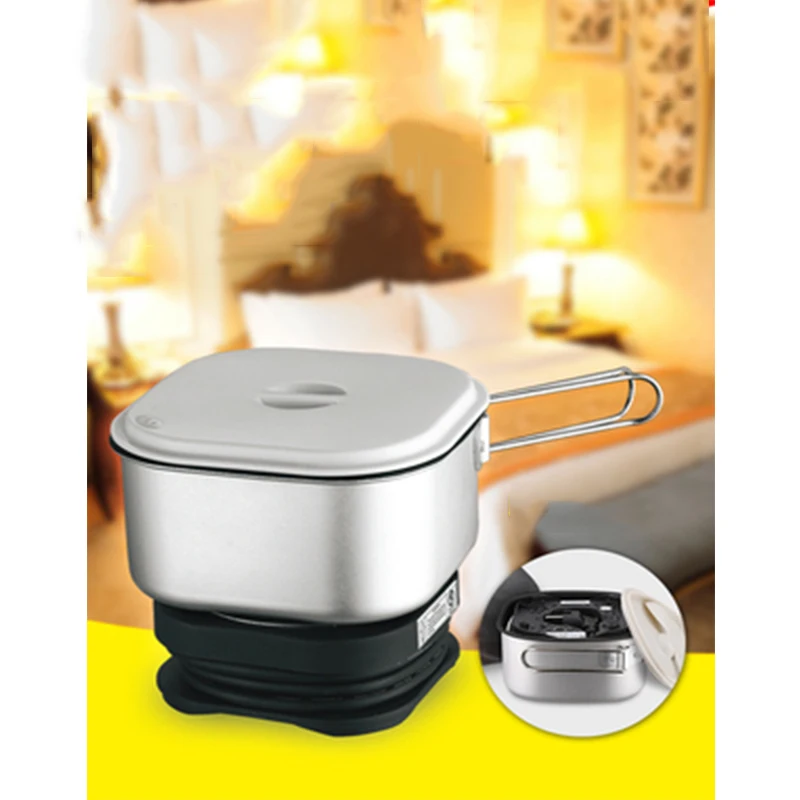 110V / 220V dual voltage mini travel pot 1.3L portable electric cup student dormitory cooking noodles pot hot pot 350W