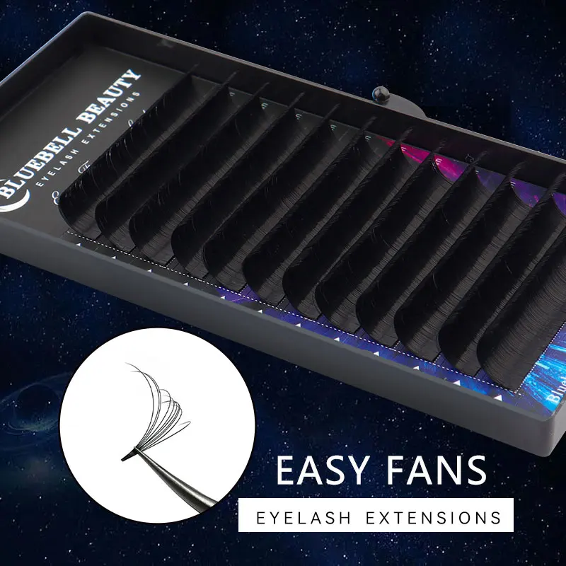 Bluebell Beauty Easy Fan Fast Fanning Volume Lashes Autofans Sztuczne przedłużanie rzęs Sztuczne rzęsy z norek do narzędzi do makijażu