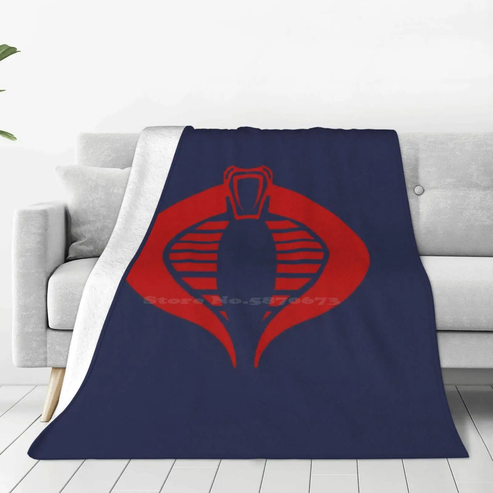 Gi Joe Logo Soft Warm Light Thin Blanket Gijoes Gi Joes G I Joe 80S Toys Arah Commander Destro Snake Eyes Trooper Arashikage Gi