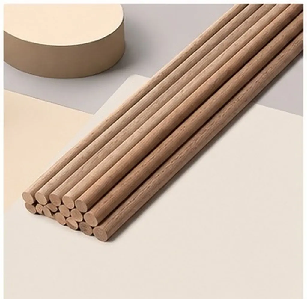 Black Walnut Wood Dowels Wooden Sticks Strong Polished Smooth Craft Supplies Decorations Cake Tiers Wood Dowels