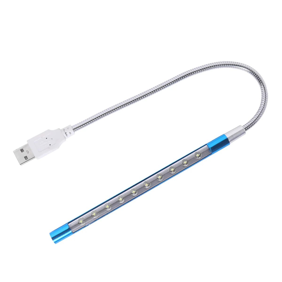 

Keyboard Lamp Laptop USB Light Blue Flexible Rotatable Eye Protection Lamp Small Table Light for Gaming Night Use Home Dormitory