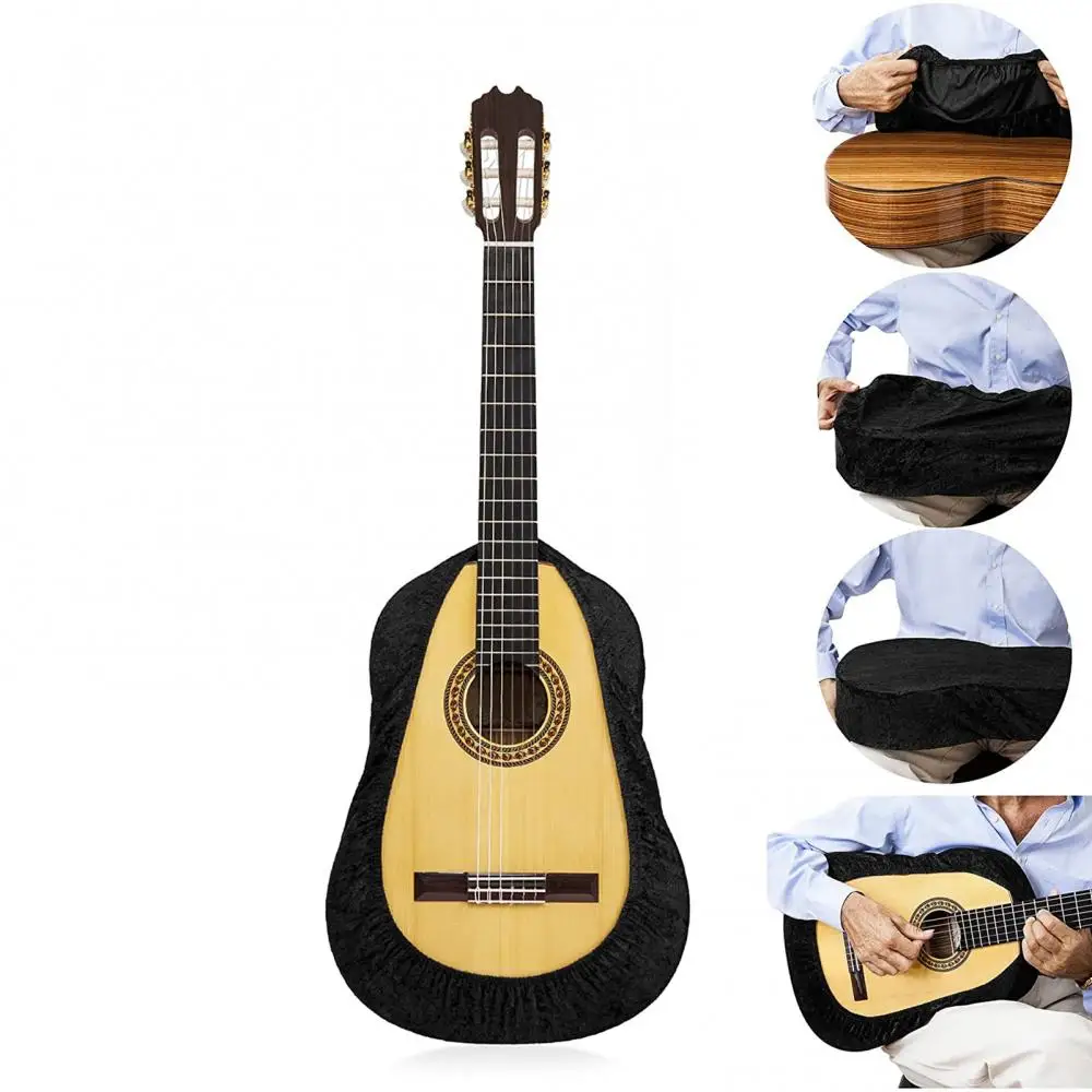 Black Velvet Guitar Cover Dust Cover  Show Bag  Case Suitable For All Kinds Of Guitar Acoustics, Classical