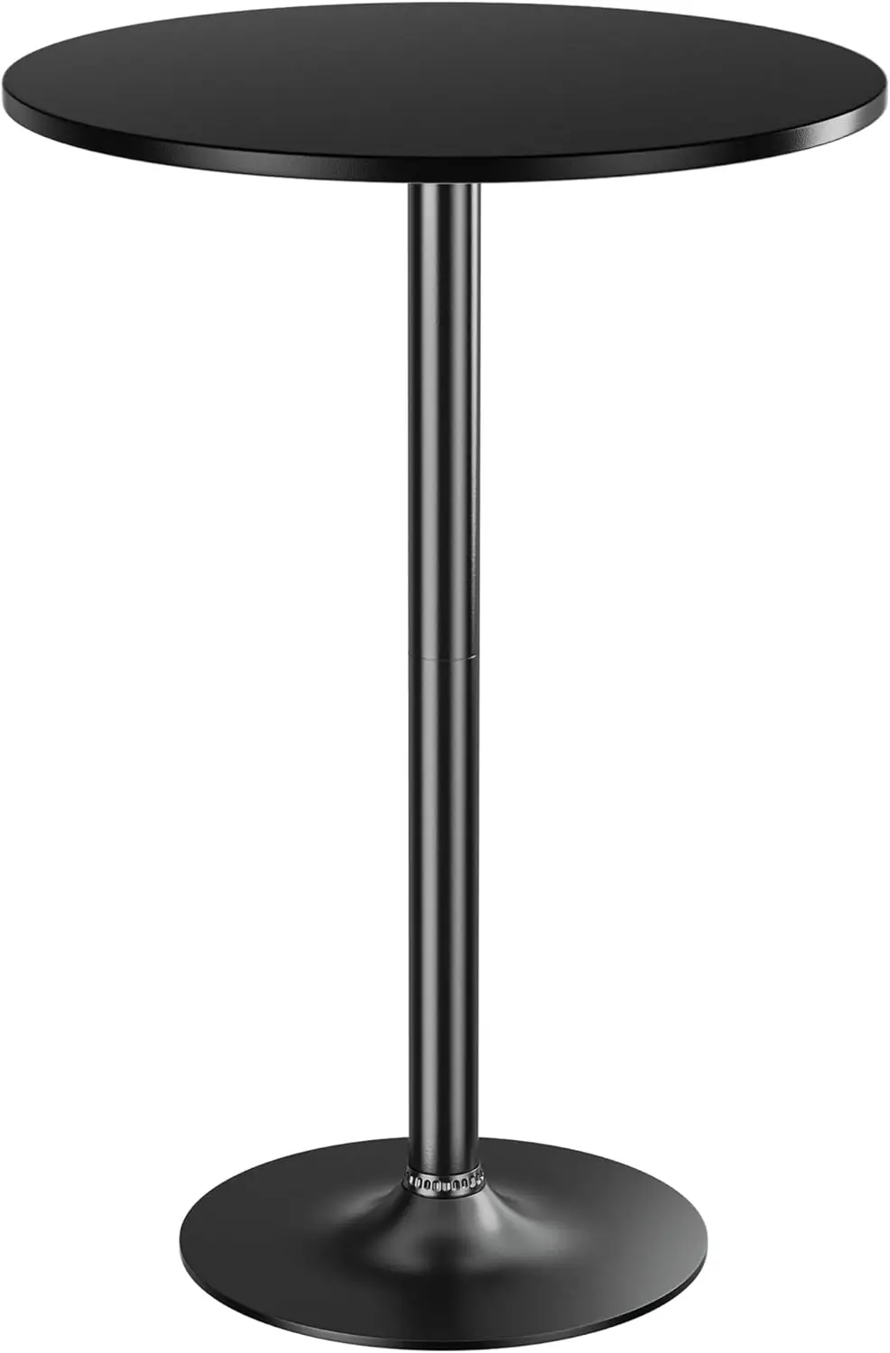 

Круглый барный стол, коктейльный стол с металлическим основанием и столешницей из МДФ, стол-стойка для столовой, гостиной, кухни, бара