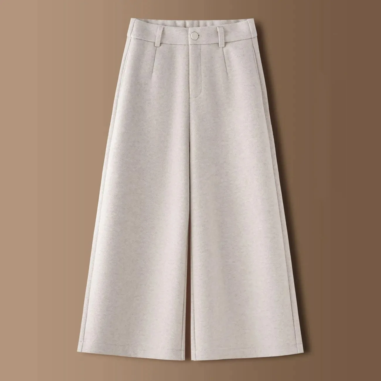 2026 Women's Woolen Wide Leg Pants Autumn Winter Thickened Casual Loose Slimming Straight Casual Women's West Pants