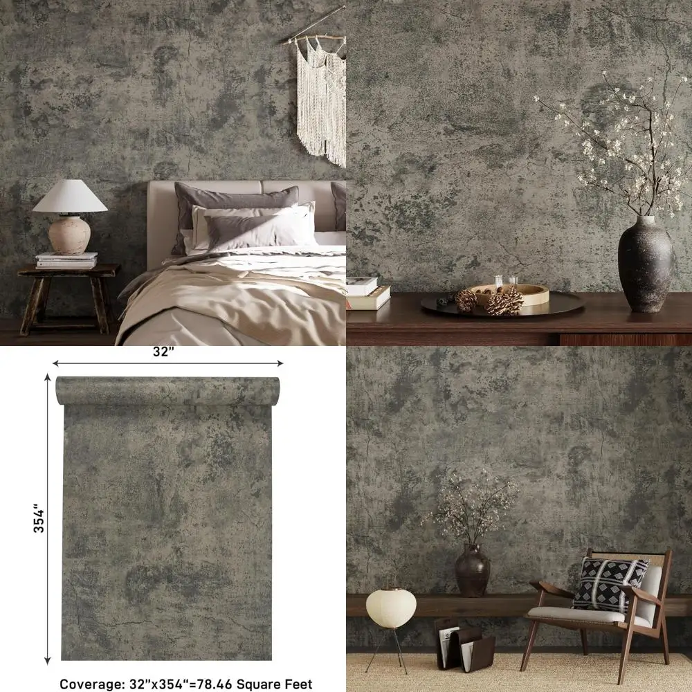 

Самоклеящиеся обои с текстурой состаренного бетона 32x354 – виниловые для декора дома