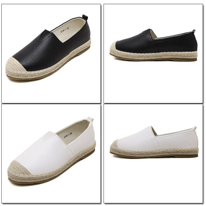 Women Shoes Flats Fisherman Sneakers Ladies Casual Loafers Woman Low-cut Slip-on Plus Size Rome Retro Style High Quality New