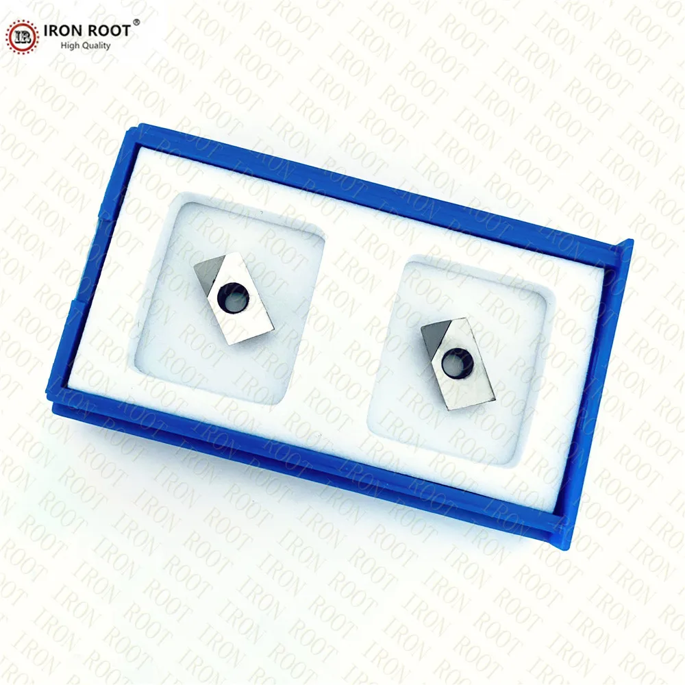 High Hardness PCD Series 2P Inserts APKT113504, CNC Metal Milling Machine Tools Diamond Milling Inserts