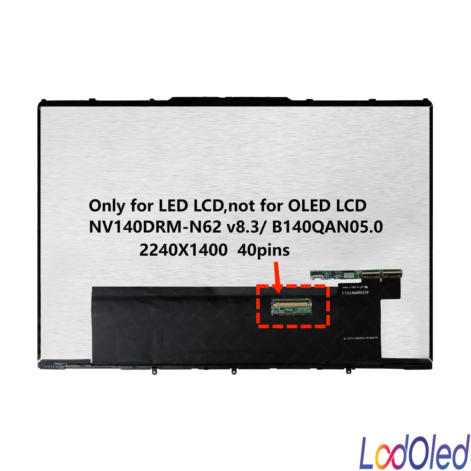 Imagem -02 - Lcd Display Touch Screen Digitador Montagem com Frame 14.0 Led Oled Ips para Lenovo Yoga 14arb7 82qf 2240x1400 2880x1800