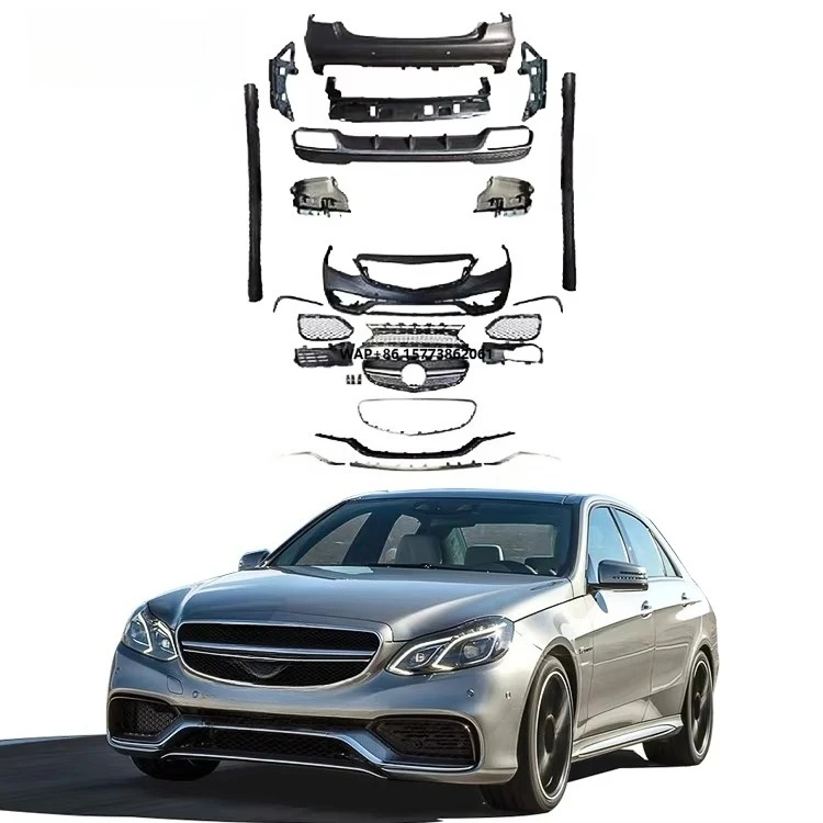 

Комплект обвеса для W212 LCI (обновление до E63) с передним и задним бамперами, боковыми порогами, насадками на выхлопную трубу, передней губой, диффузором и решеткой радиатора