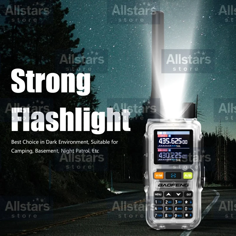 6Packs Baofeng UV-5R Mini Dual Band Dual PTT Walkie Talkie 5RMINI Air Band Rx 5Watts Compact VOX FM Amateur Radio Type-C Charge