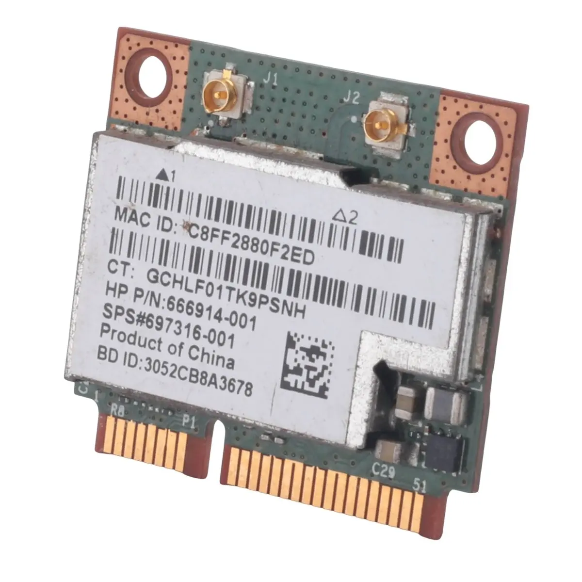 AA80 Dual Band BCM943228HMB 802.11A/B/G 300Mbps Wifi Wireless Card Bluetooth 4.0 Half MINI Pci-E Notebook Wlan 2.4Ghz 5Ghz