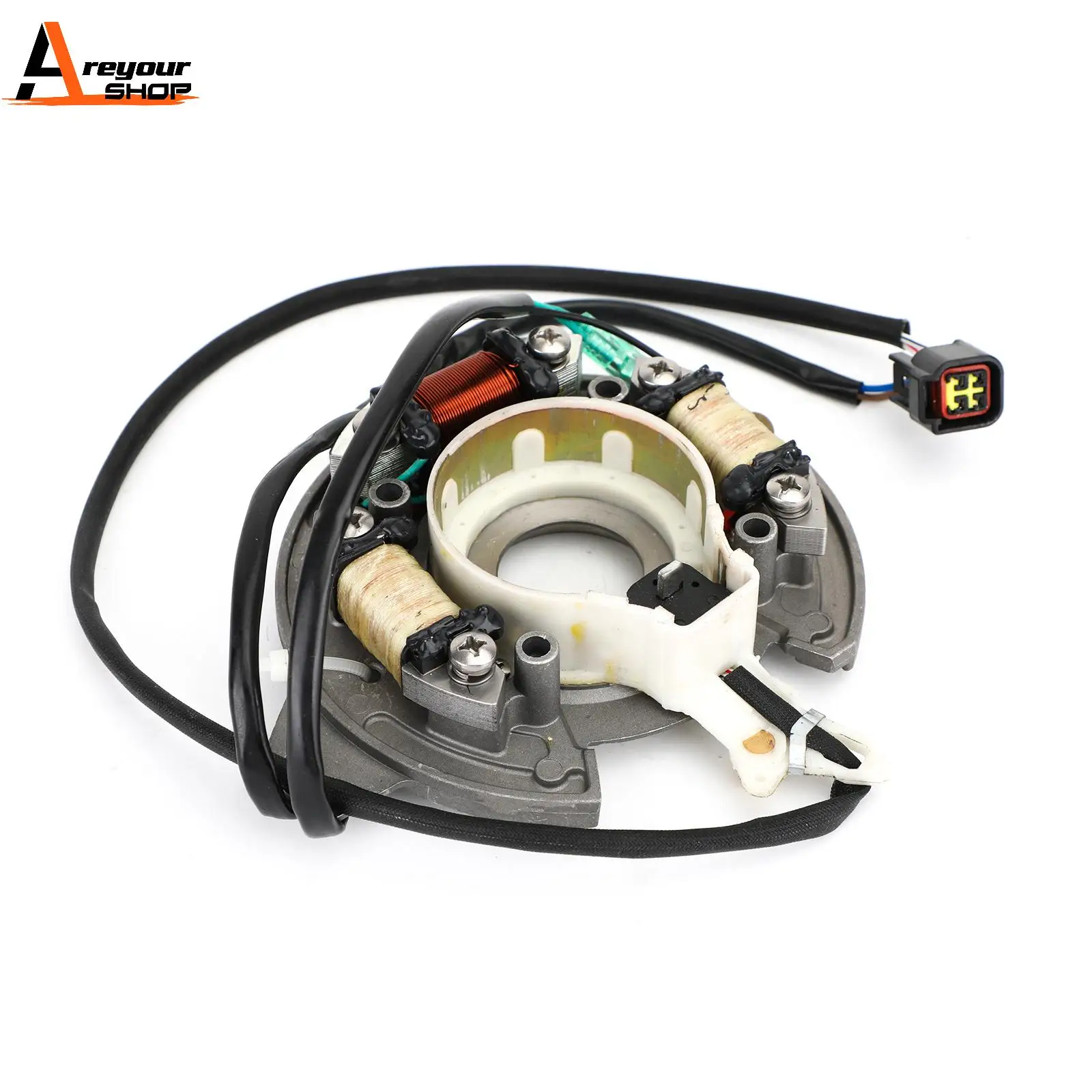 Areyourshop Stator Assy Pulser Charge Lighting Coil For Yamaha 1989-2017 40hp 40X E40X Outboard 66T-85560-00-00 Motor Parts